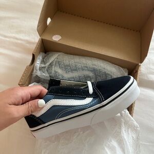 Vans Old Skool Black and Blue Sneakers